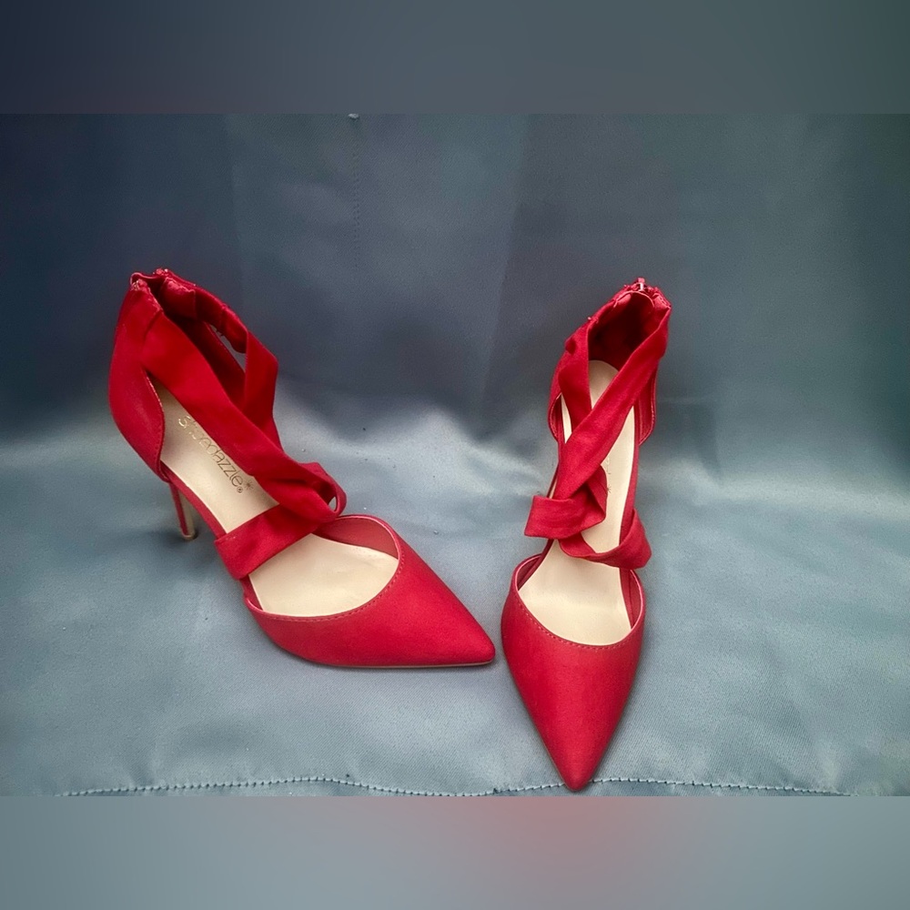 Red Suede Heels